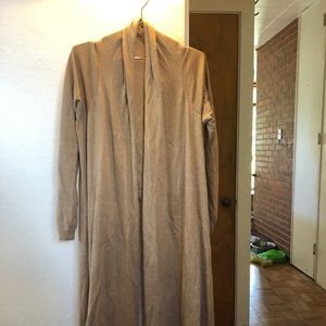 beige wrap cardigan